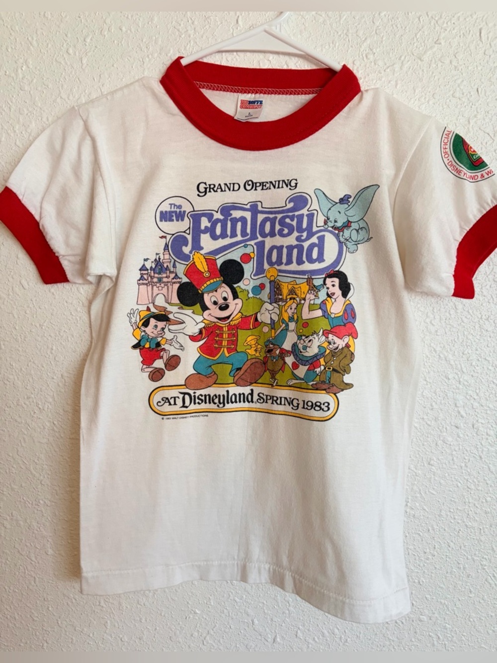 Disneyland Vintage 1983 Fantasyland Grand Opening Tee